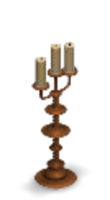 Haunted Mansion Ballroom Candlestick Color Brown