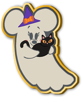 Ghost Minnie Pin