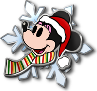 Christmas Snowflake Pin - Minnie
