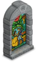 Beauty and the Beast Stained Glass
