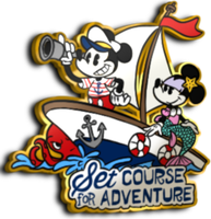Set Course For Adventure Pin