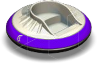 Flying Saucer Chair Color Purple
