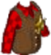 Cowboy Shirt With Vest Red