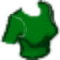 Fitted Crop Top Green