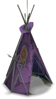 Tom Sawyer's Island Tee Pee Color Purple